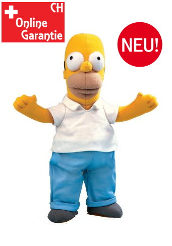 Simpsons Plüsch Figur Stofftier Homer Simpson 20 cm Kuscheltier Stofftier 