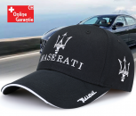Maserati Fan Cap Mütze Baseballcap Kappe Schwarz Accessoire Baumwolle