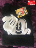 Disney Micky Maus Mickey Mouse Mütze Cap Beanie Kappe Handschuhe Handschuhen Winter Kleidung Set Winterset Kind Junge Boy